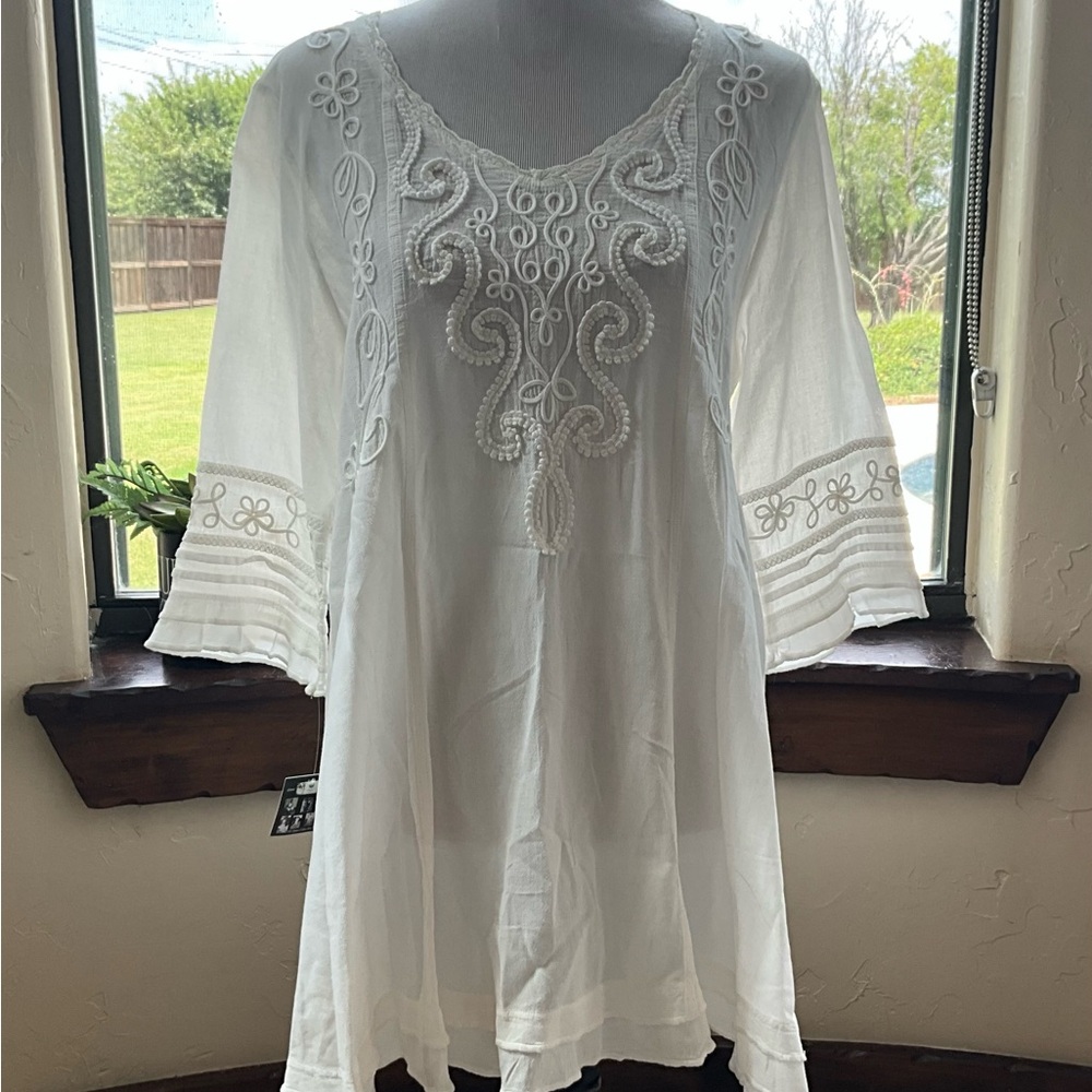 Organic Cotton Custom Boho Tunic Top